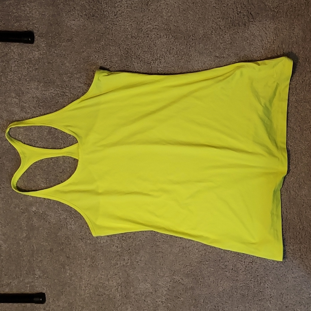 Nike Women's Dri-Fit Yellow Tank Top Size Large